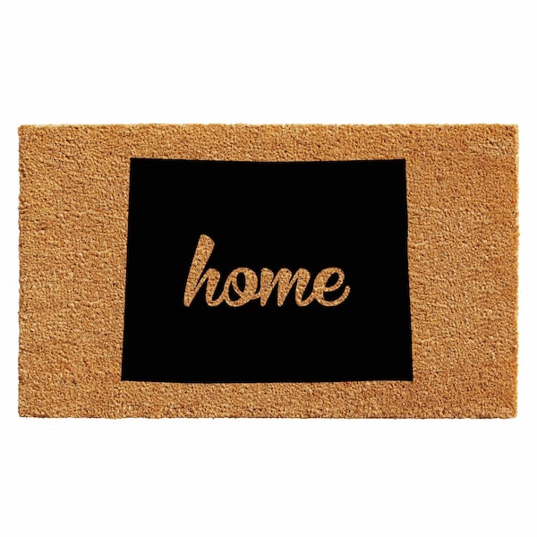Calloway Mills Entrance Mat, Coir, Natural, Black 105471830 - main